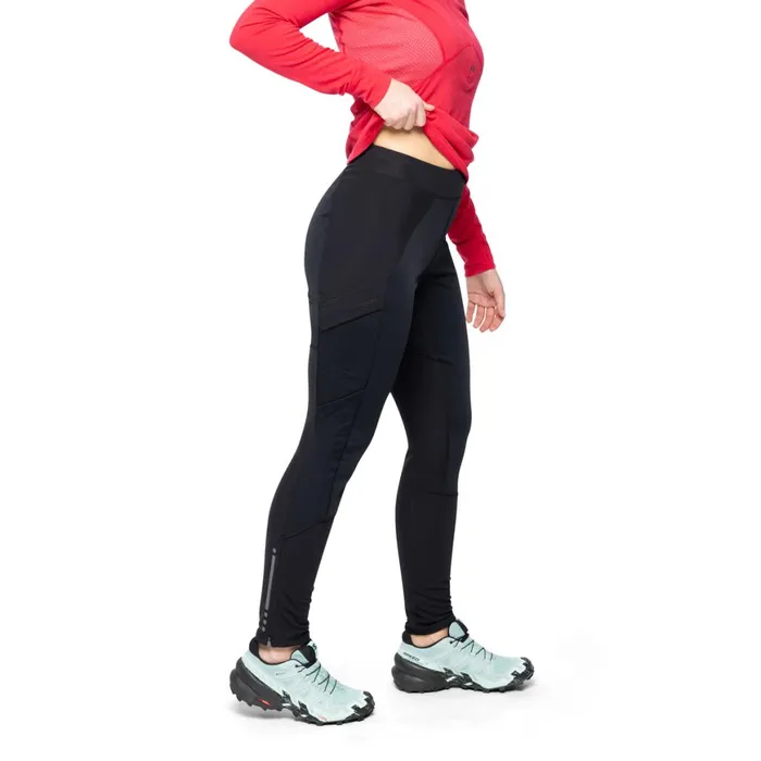 Women Bergans Of Norway Hiking Pants Flyen Winter Tights Black