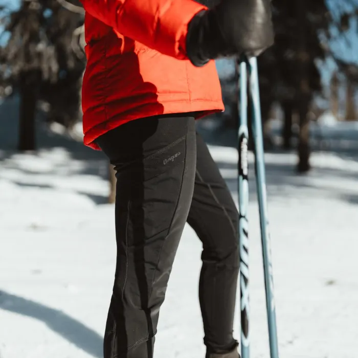 Women Bergans Of Norway Hiking Pants Flyen Winter Tights Black