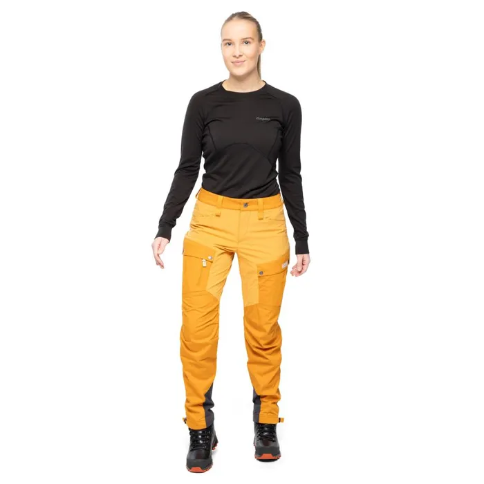 Women Bergans Of Norway Hiking Pants Nordmarka Favor Outdoor Pants Golden Field
