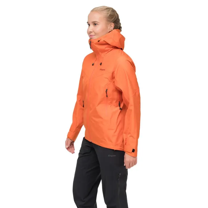 Women Bergans Of Norway Shell Jackets Rabot Light 3l Shell Jacket Alert Orange