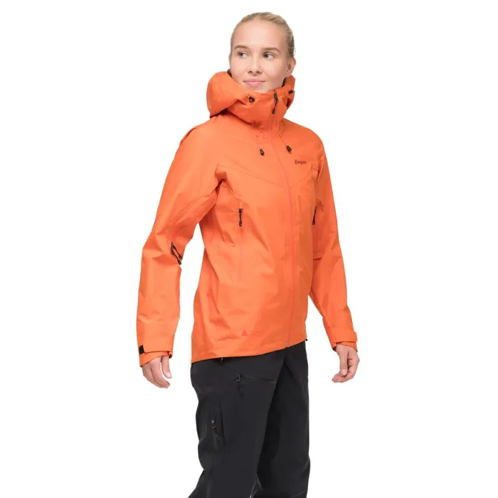 Women Bergans Of Norway Shell Jackets Rabot Light 3l Shell Jacket Alert Orange