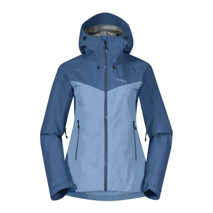 Women Bergans Of Norway Shell Jackets Skar Light 3l Shell Jacket Pacific Blue North Sea Blue