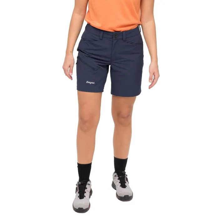 Women Bergans Of Norway Shorts Vaagaa Light Softshell Shorts Navy Blue