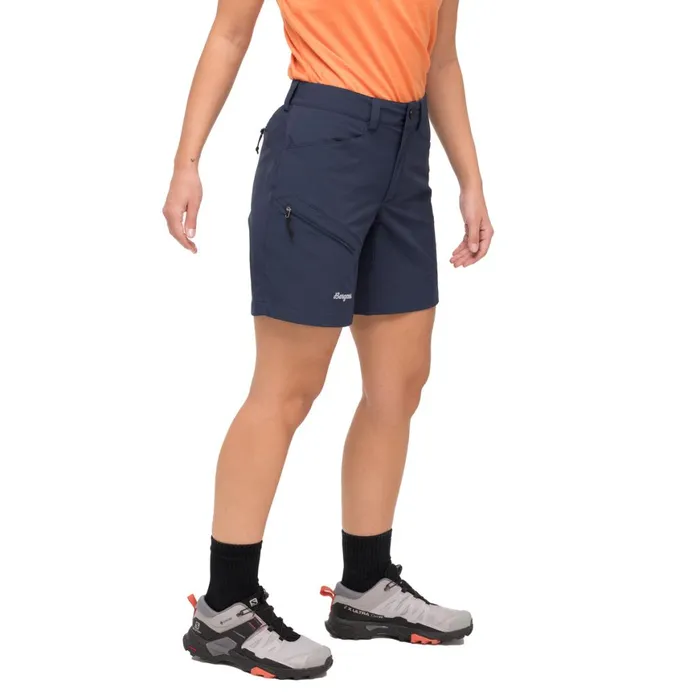 Women Bergans Of Norway Shorts Vaagaa Light Softshell Shorts Navy Blue