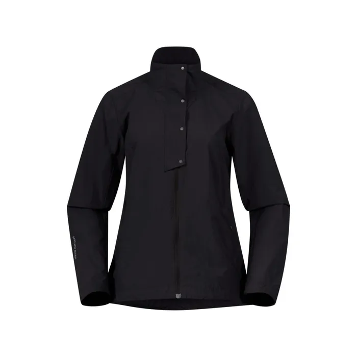 Women Bergans Of Norway Softshell Jackets Oslo Urban Commute Windbreaker Jacket Black