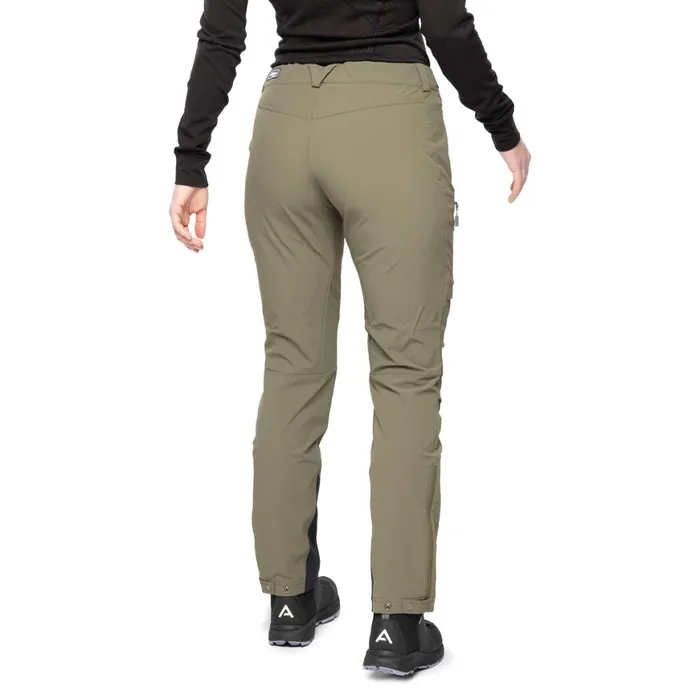 Women Bergans Of Norway Softshell Pants Breheimen Softshell W Pants Dark Green Mud