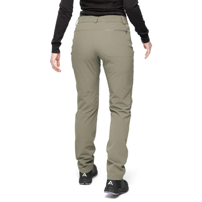 Women Bergans Of Norway Softshell Pants Vandre Light Softshell Pants Green Mud