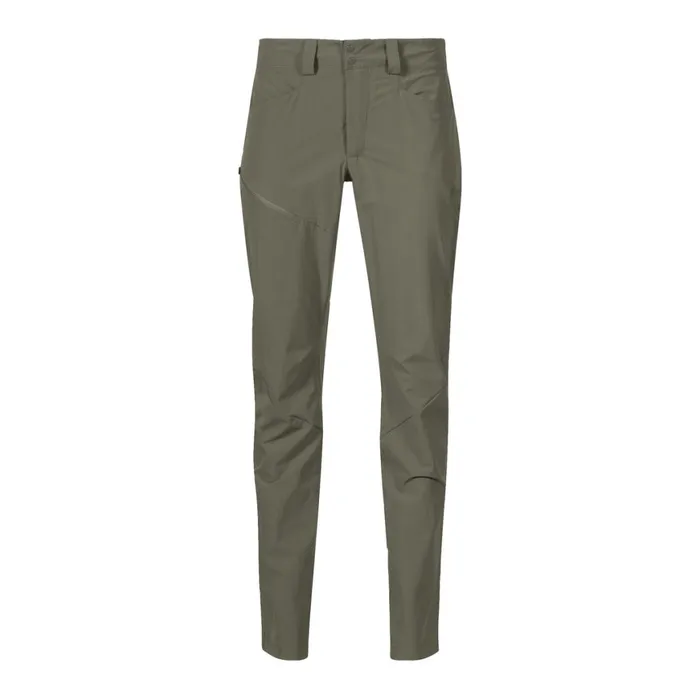Women Bergans Of Norway Softshell Pants Vandre Light Softshell Pants Green Mud