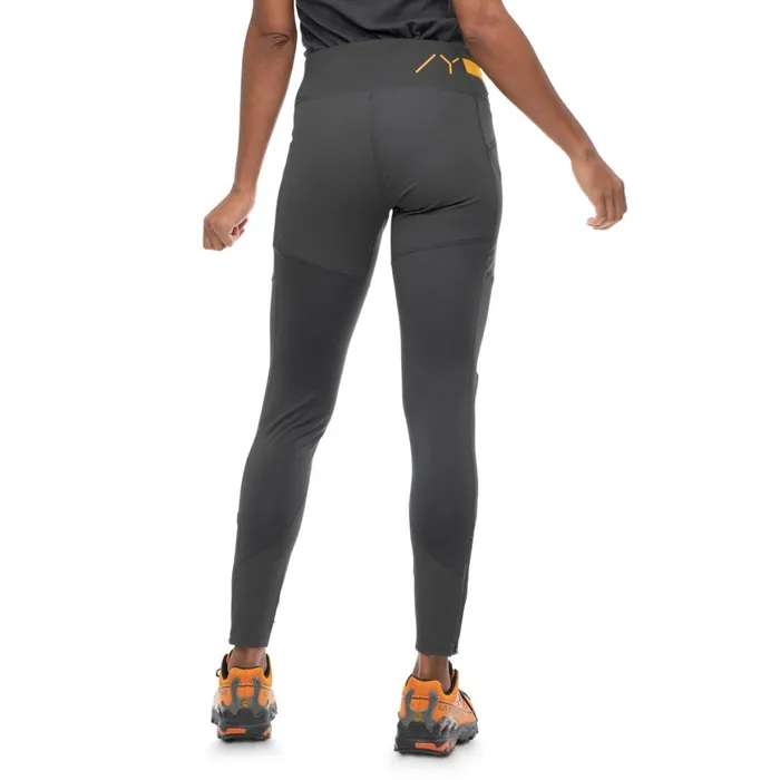 Women Bergans Of Norway Softshell Pants Y Lightline Progressive Tights Dark Shadow Grey