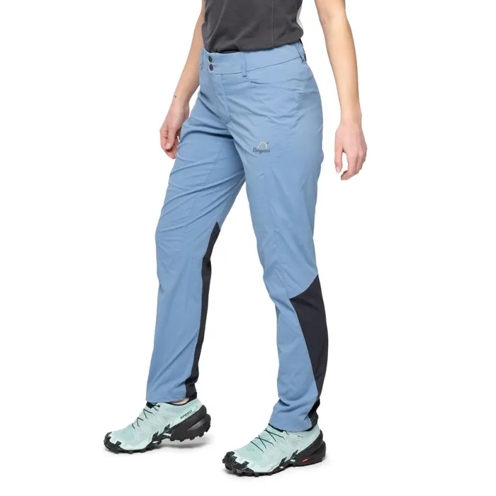 Women Bergans Of Norway Softshell Pants Y Lightline Vapor Pants Elemental Blue