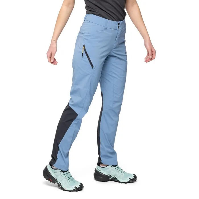 Women Bergans Of Norway Softshell Pants Y Lightline Vapor Pants Elemental Blue