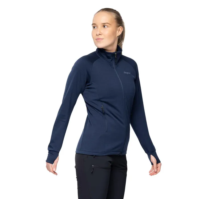 Women Bergans Of Norway Wool Rabot Merino Tech Midlayer Jacket