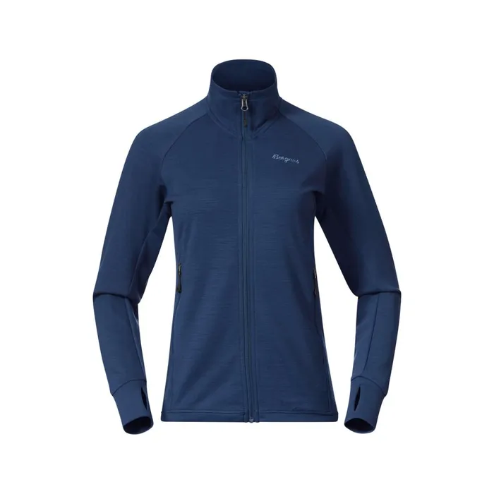 Women Bergans Of Norway Wool Rabot Merino Tech Midlayer Jacket