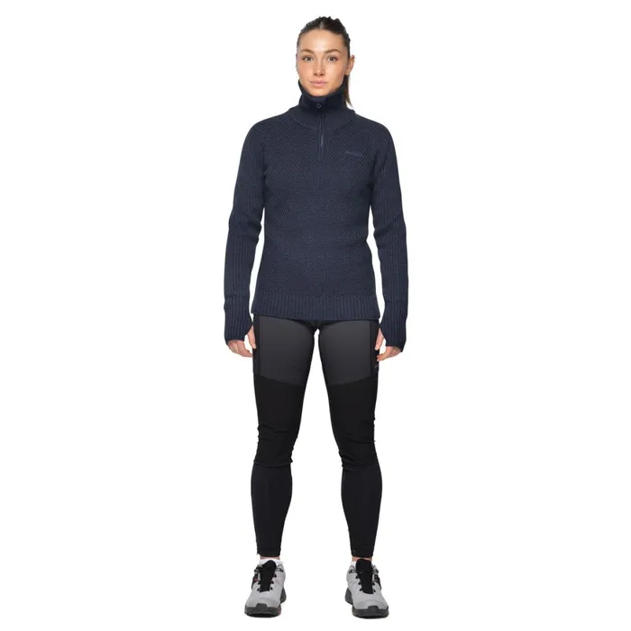 Women Bergans Of Norway Wool Ulriken Jumper Navy Blue