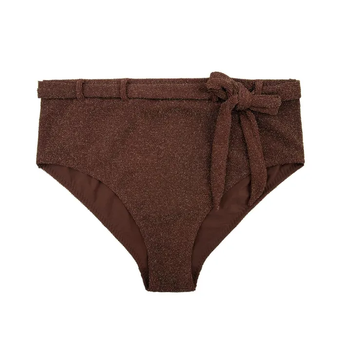 Women Bikini Bottoms Love Stories Pebbles Bikini Bottom Dark Brown