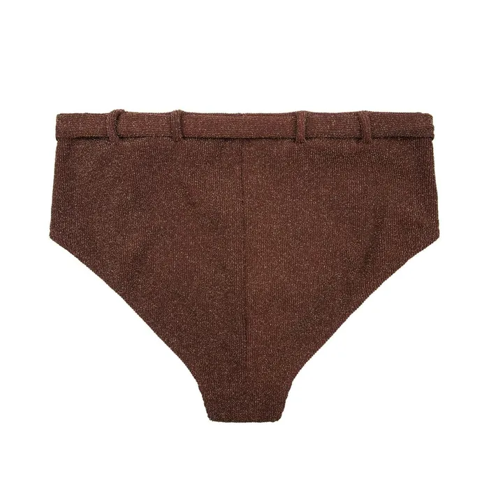 Women Bikini Bottoms Love Stories Pebbles Bikini Bottom Dark Brown