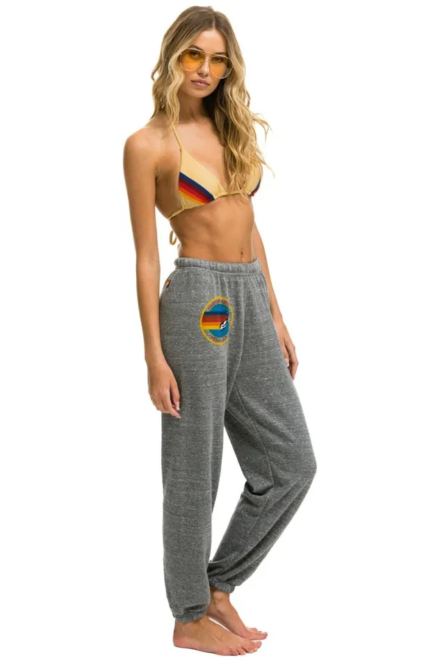 Women Bottoms Aviator Nation AVIATOR NATION SWEATPANTS 8211 HEATHER GREY Women Bottoms Aviator Nation AVIATOR NATION SWEATPANTS 8211 HEATHER GREY