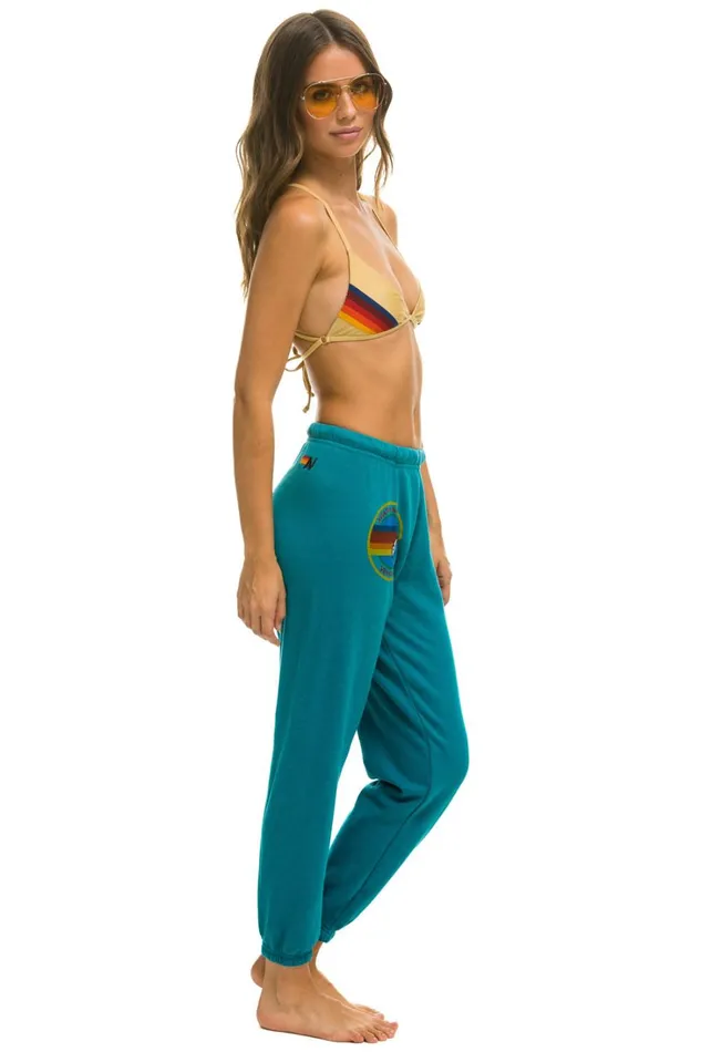 Women Bottoms Aviator Nation AVIATOR NATION SWEATPANTS 8211 TEAL