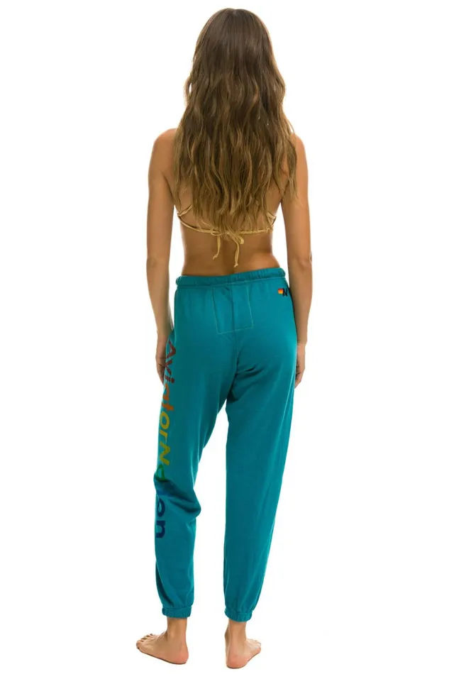 Women Bottoms Aviator Nation AVIATOR NATION SWEATPANTS 8211 TEAL