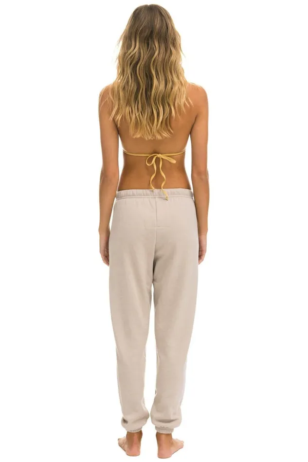 Women Bottoms Aviator Nation BOLT SWEATPANTS 8211 SAND MOCHA Women Bottoms Aviator Nation BOLT SWEATPANTS 8211 SAND MOCHA
