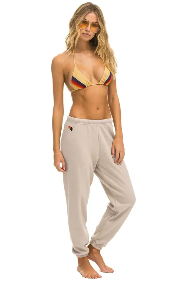 Women Bottoms Aviator Nation BOLT SWEATPANTS 8211 SAND MOCHA Women Bottoms Aviator Nation BOLT SWEATPANTS 8211 SAND MOCHA