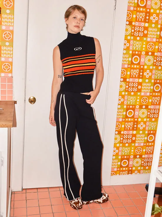 Women Bottoms Lisa Says Gah Ciara Side Stripe Pant Black