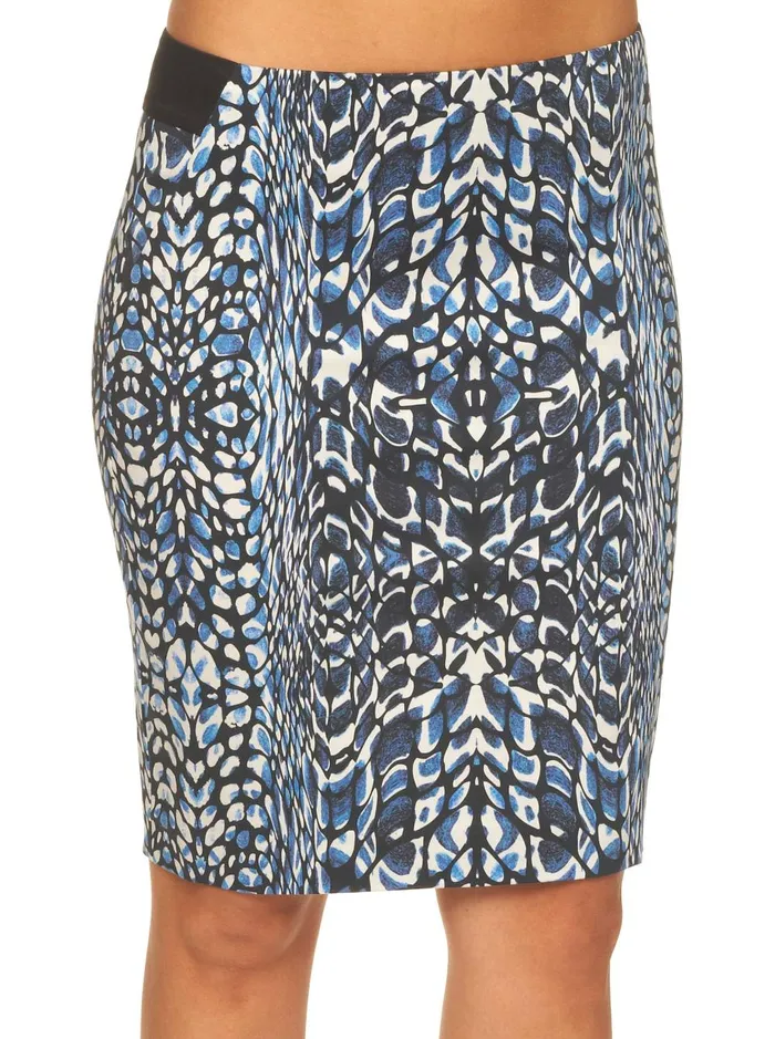 Women Bottoms Robert Graham SYDNEY ANIMAL PRINTED SKIRT Blue