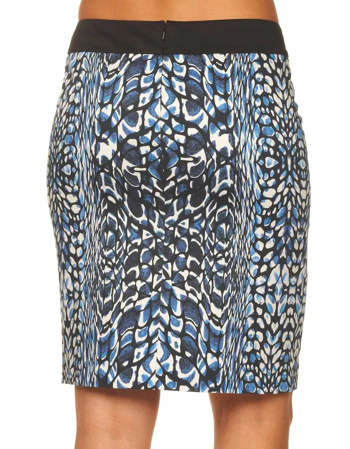 Women Bottoms Robert Graham SYDNEY ANIMAL PRINTED SKIRT Blue