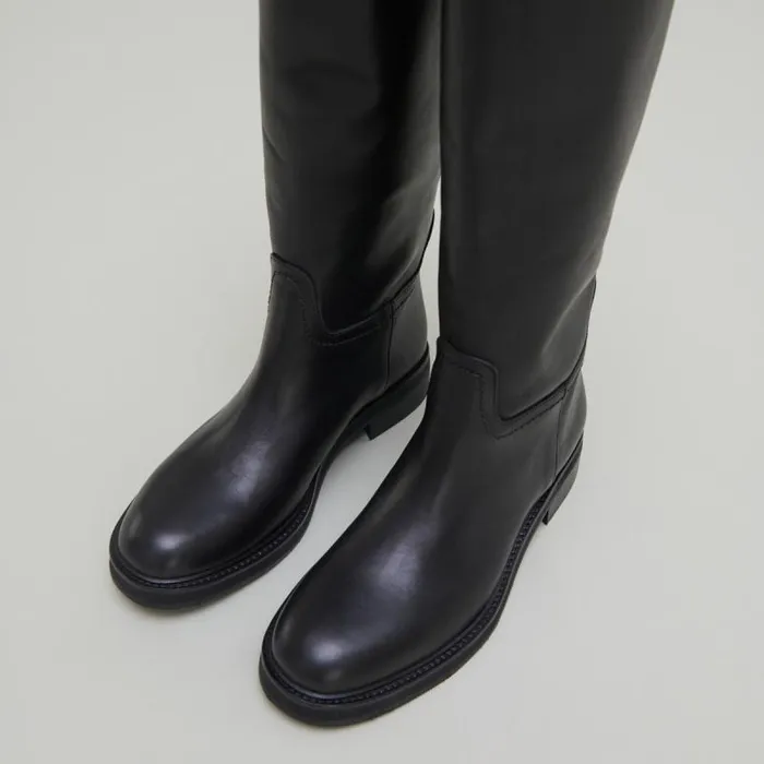 Women Bridle Boots Black JONAK Boots Thighhigh Boots