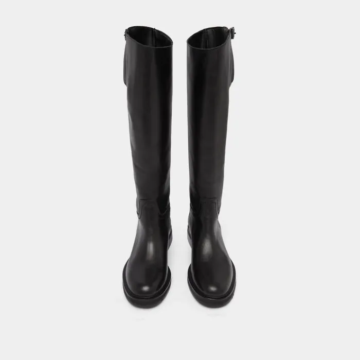 Women Bridle Boots Black JONAK Boots Thighhigh Boots