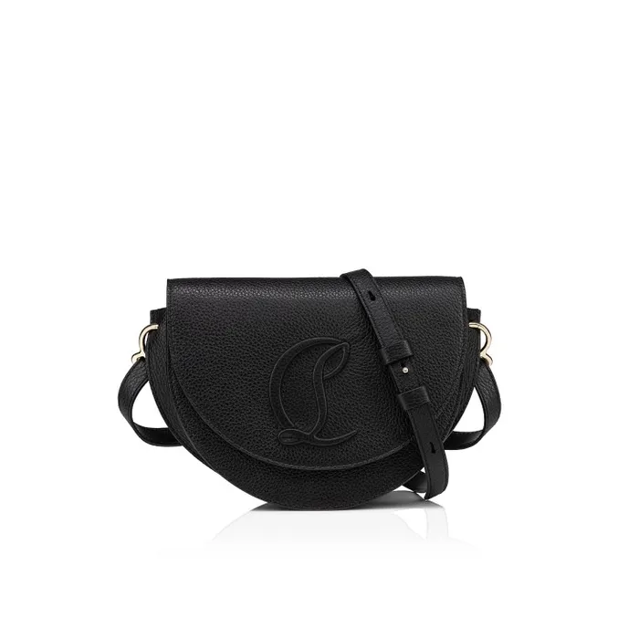 Women By My Side Crossbody Bag 8211 Grained Calf Leather 8211 Black Christian Louboutin Shoulder Bags