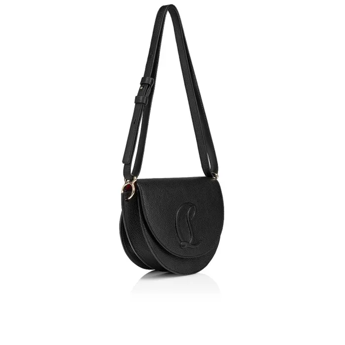 Women By My Side Crossbody Bag 8211 Grained Calf Leather 8211 Black Christian Louboutin Shoulder Bags