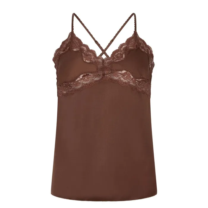 Women Camisole Tops Love Stories Pandora Top Dark Brown