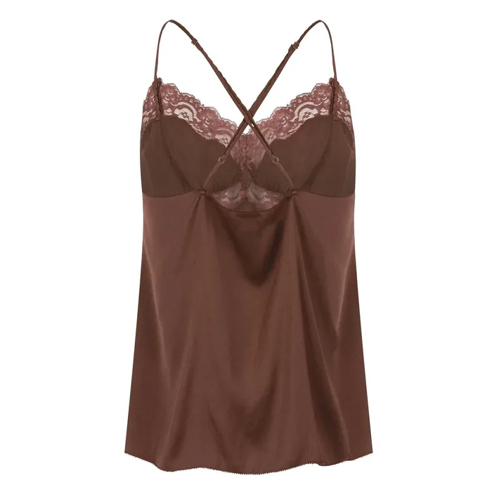 Women Camisole Tops Love Stories Pandora Top Dark Brown