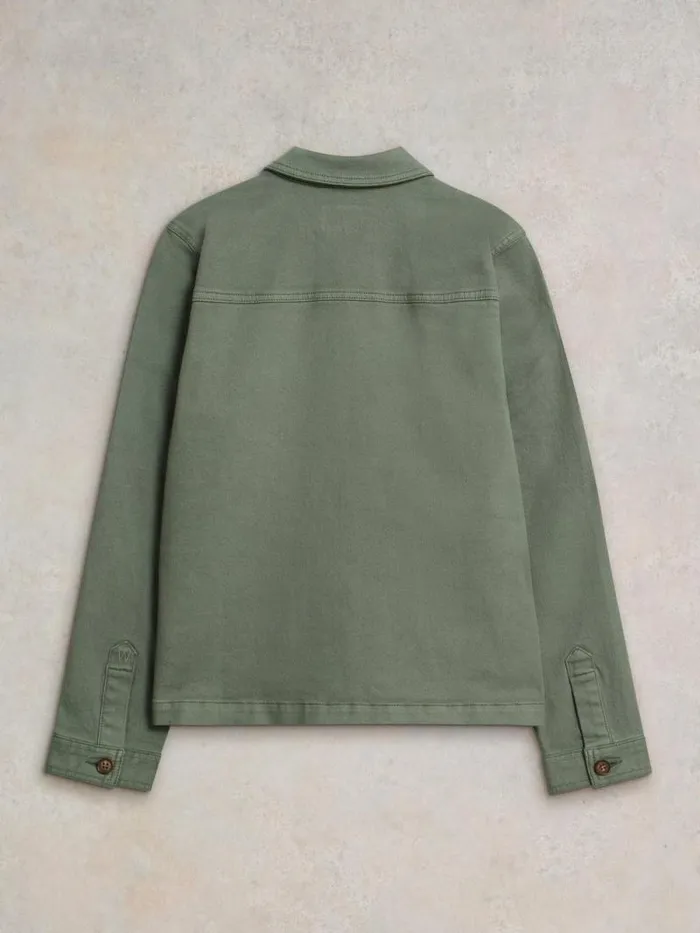 Women Carrie Denim Jacket Mid Green White Stuff Coats and Jackets Women Carrie Denim Jacket Mid Green White Stuff Coats and Jackets