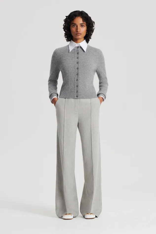 Women CASHMERE CARDIGAN GREYMELANGE Knitwear Scanlan Theodore