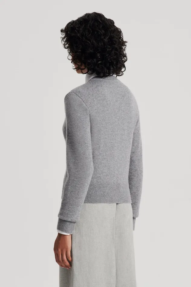 Women CASHMERE CARDIGAN GREYMELANGE Knitwear Scanlan Theodore Women CASHMERE CARDIGAN GREYMELANGE Knitwear Scanlan Theodore