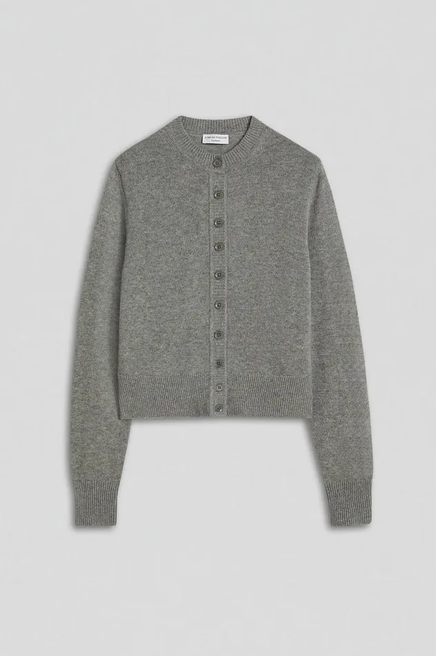Women CASHMERE CARDIGAN GREYMELANGE Knitwear Scanlan Theodore Women CASHMERE CARDIGAN GREYMELANGE Knitwear Scanlan Theodore