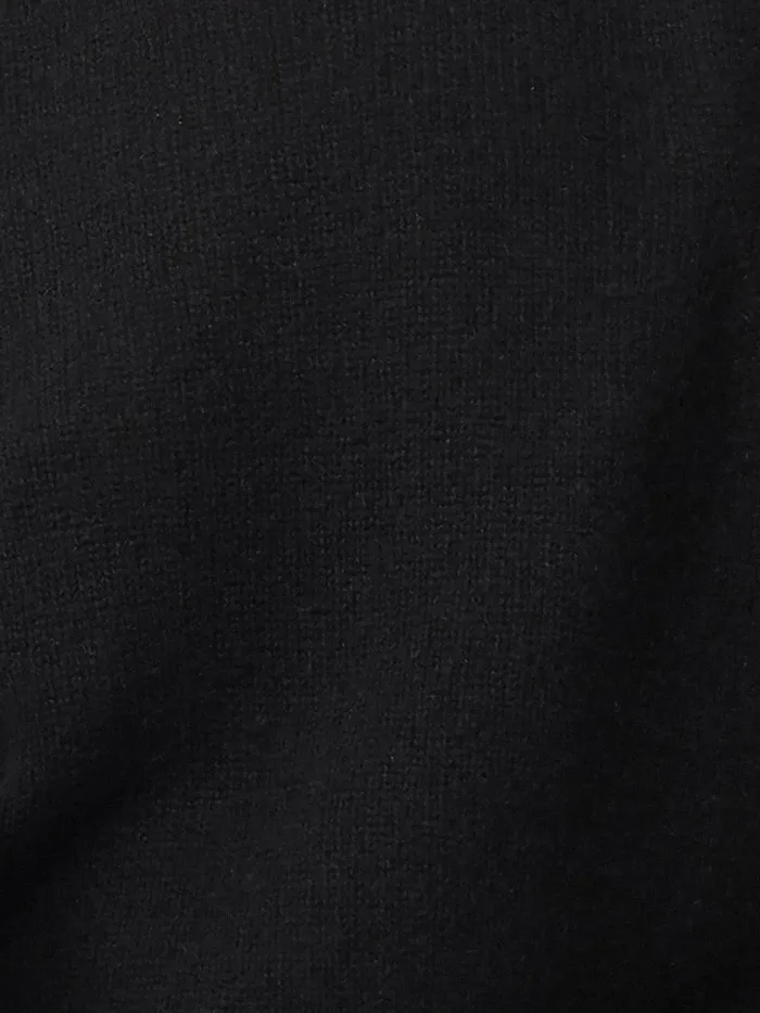 Women Cashmere Crew Neck Tank Black Jigsaw Knitwear and Cashmere