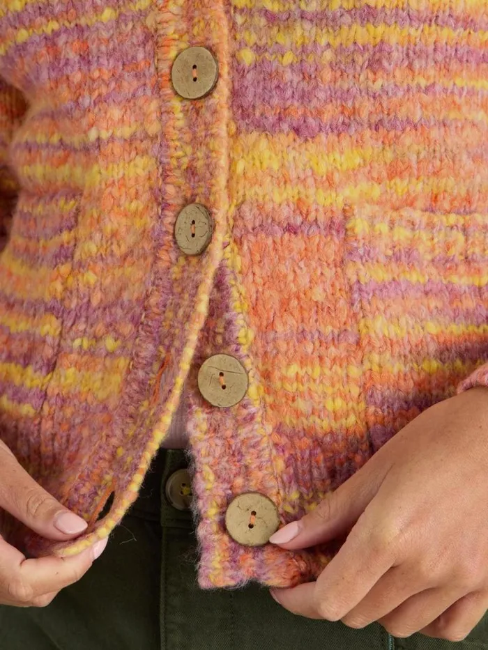 Women CINDY SPACE DYE CARDI Orange Multi White Stuff Knitwear