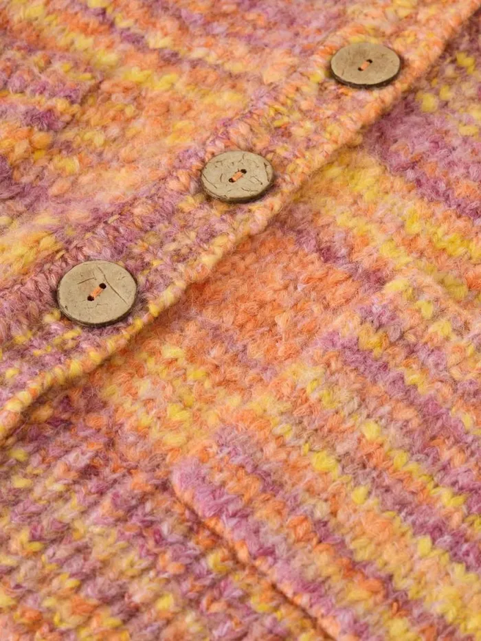 Women CINDY SPACE DYE CARDI Orange Multi White Stuff Knitwear