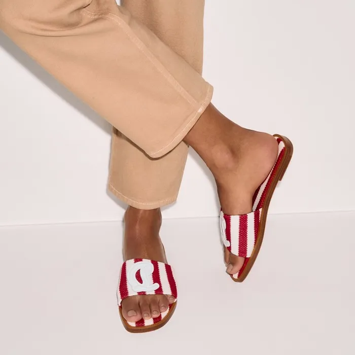Women CL Mule Mules 8211 Malha Printed Fabric 8211 Loubi Christian Louboutin Flats and Loafers Women CL Mule Mules 8211 Malha Printed Fabric 8211 Loubi Christian Louboutin Flats and Loafers