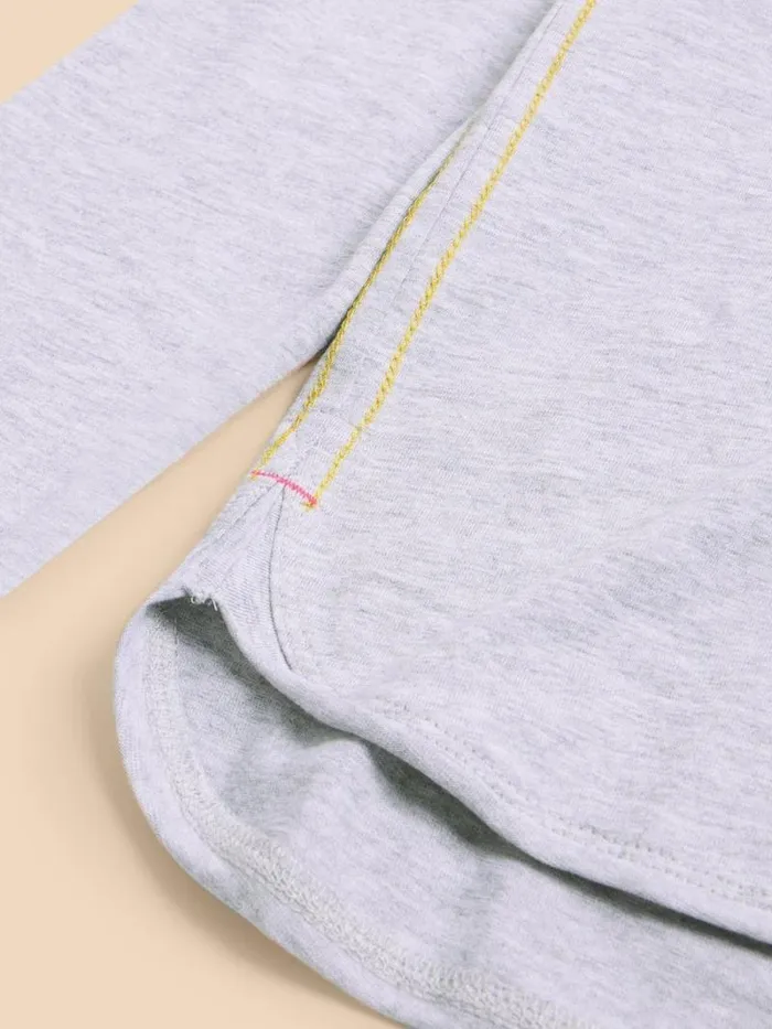 Women CLARA TEE Grey Marl White Stuff Tops and Tees Women CLARA TEE Grey Marl White Stuff Tops and Tees
