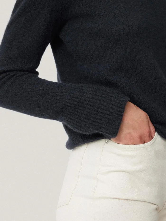 Women Cloud Cashmere Eldon Jumper Navy Jigsaw Knitwear and Cashmere