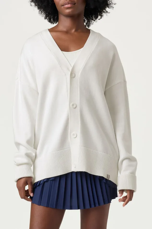 Women Coats and Jackets Fila Baseline Cardigan 100 White Women Coats and Jackets Fila Baseline Cardigan 100 White