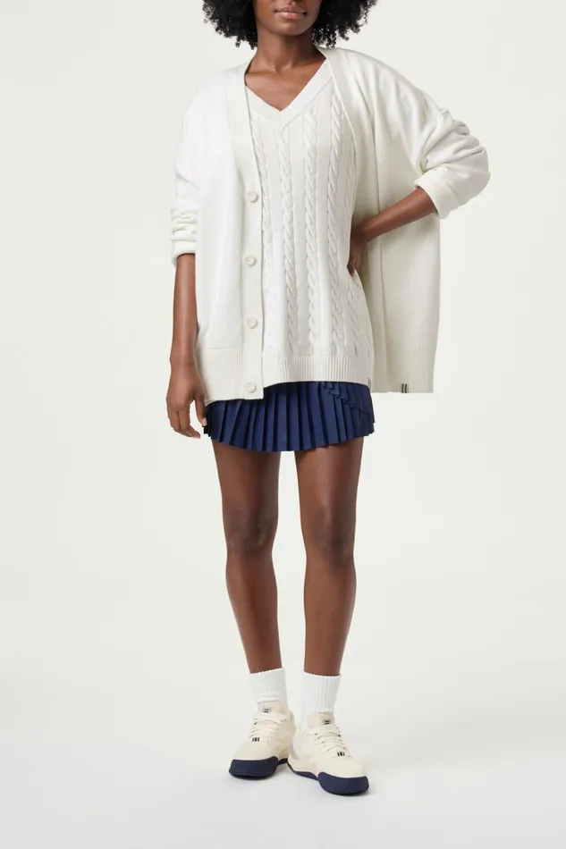 Women Coats and Jackets Fila Baseline Cardigan 100 White Women Coats and Jackets Fila Baseline Cardigan 100 White