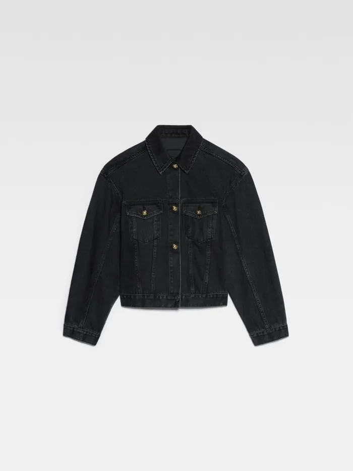 Women Coats and Jackets JACQUEMUS The Denim DeNmes Jacket Black