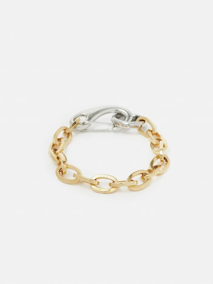 Women Collagerie Mix Metal Bracelet Gold Jigsaw Jewellery