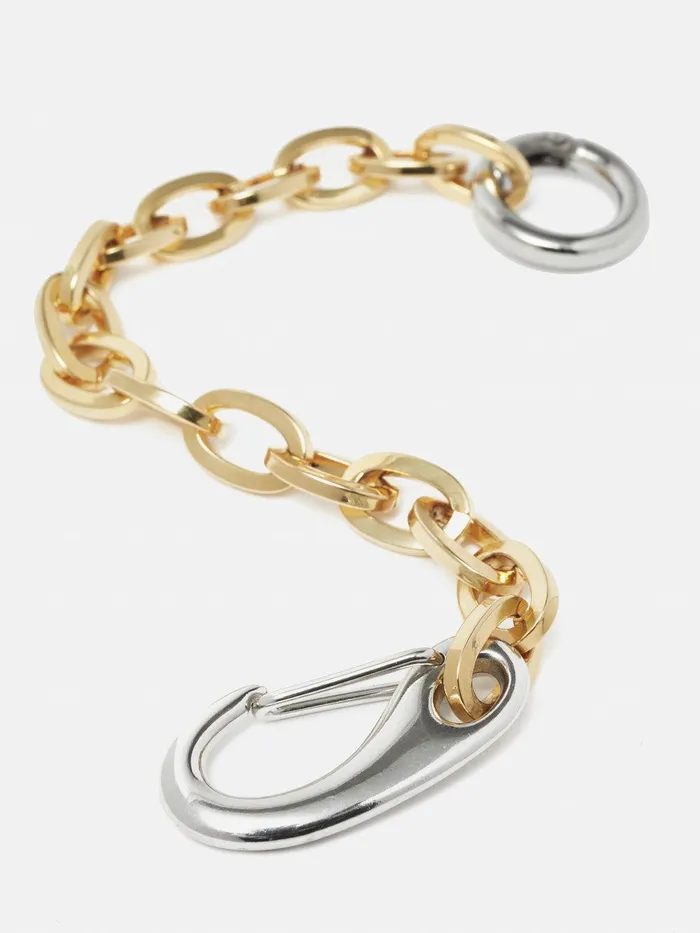Women Collagerie Mix Metal Bracelet Gold Jigsaw Jewellery