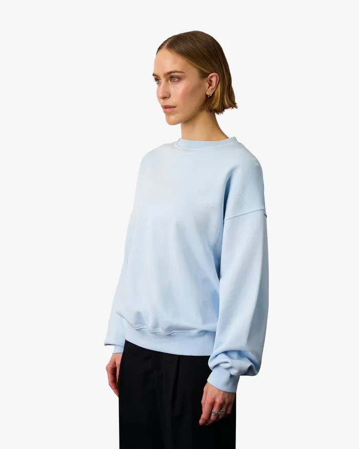Women Colorfulstandard Organic Oversized Crew 8211 Misty Brown Crewneck Sweatshirts